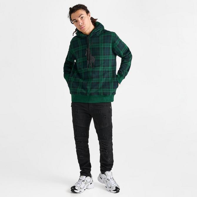 Polo best sale flannel hoodie