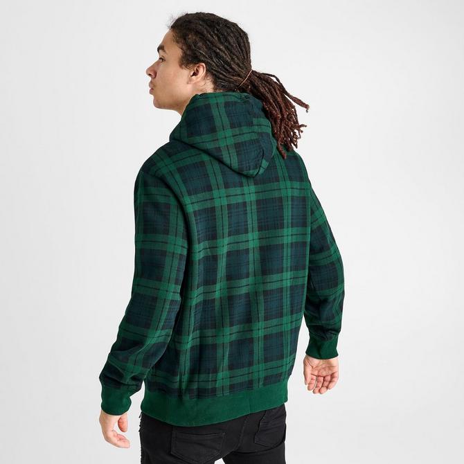 Plaid Fleece Hoodie