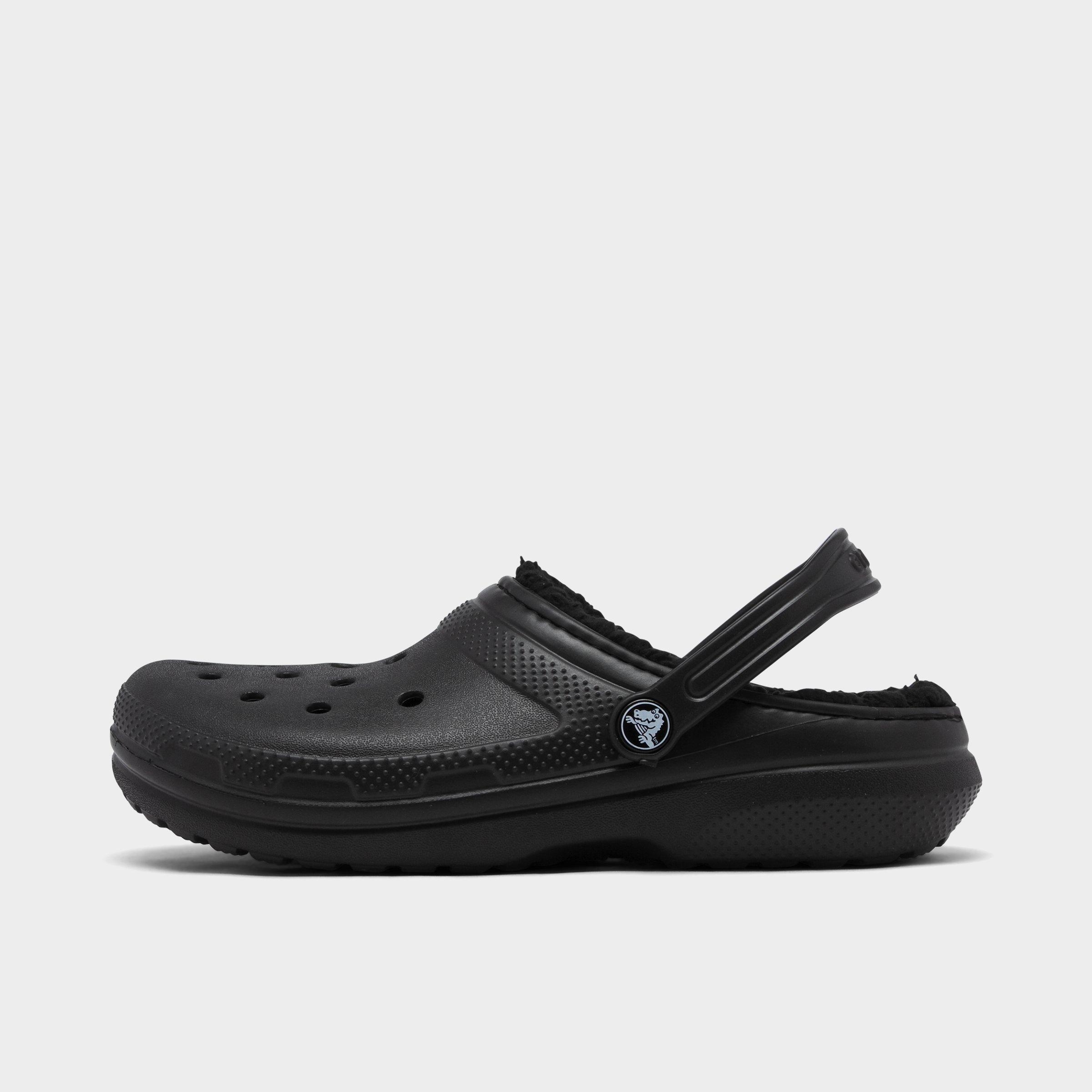 big kid lined crocs