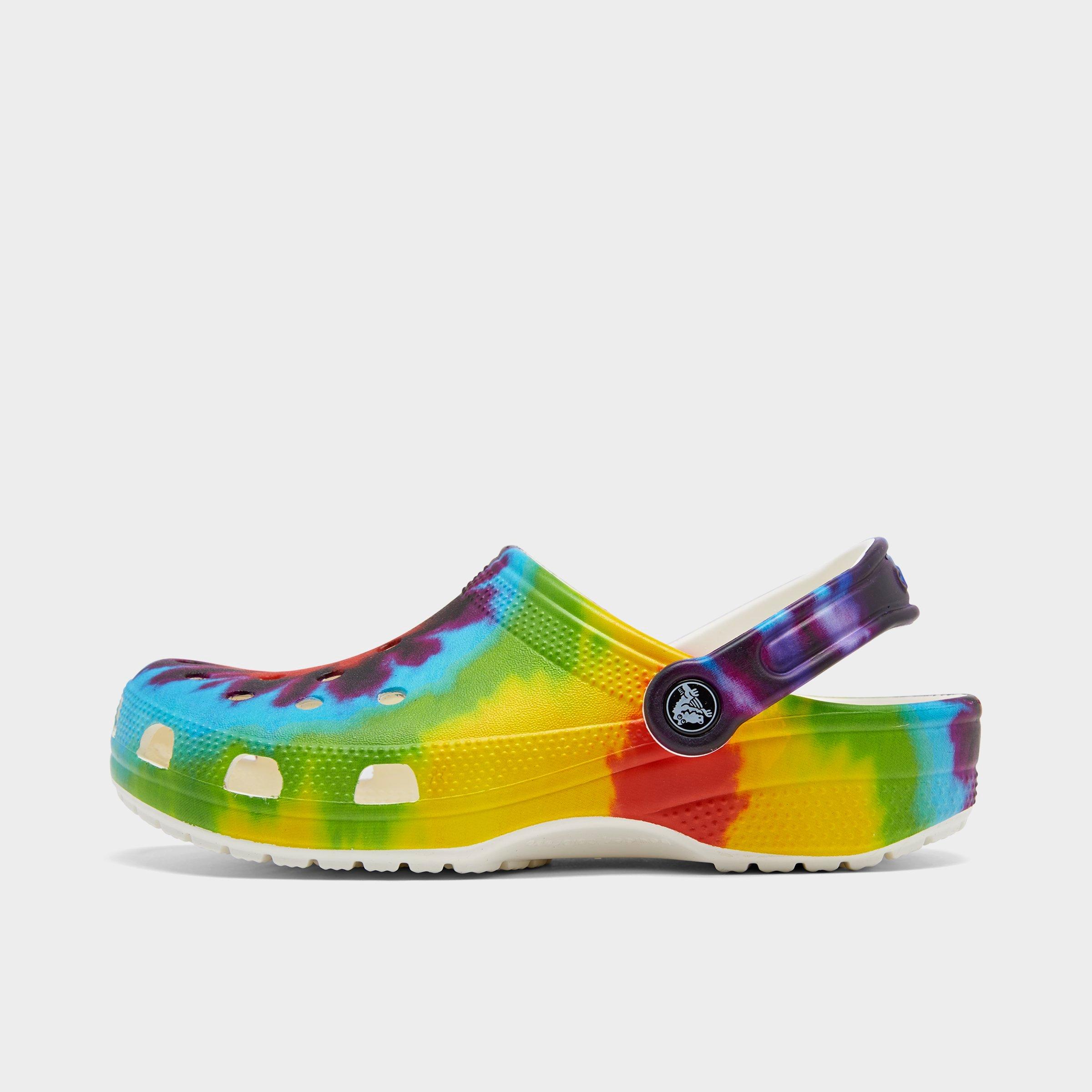 cheap tie dye crocs