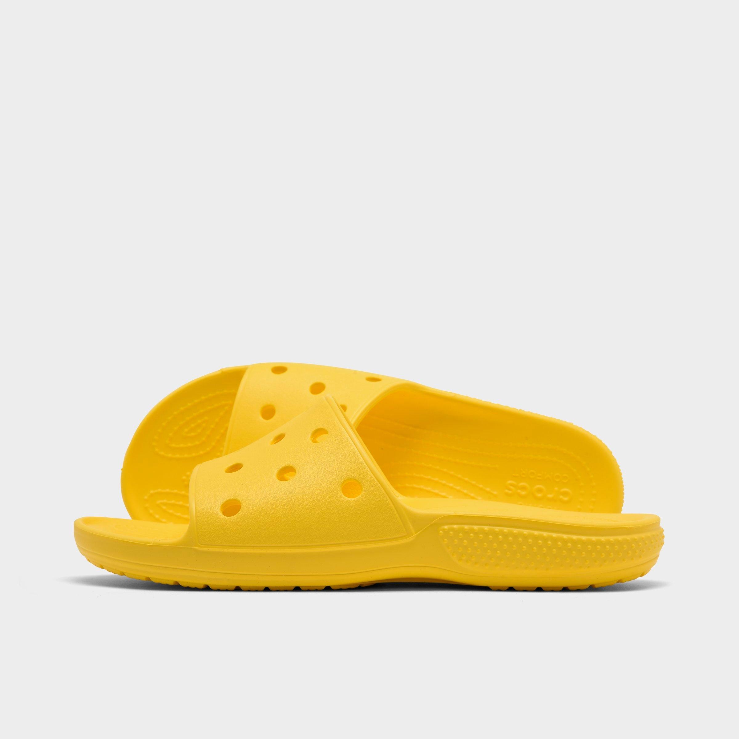 yellow crocs sandals