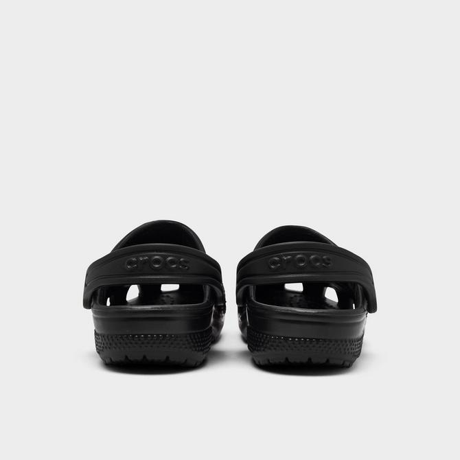 Left view of Kids' Toddler Crocs Classic Clog Shoes in Black Click to zoom