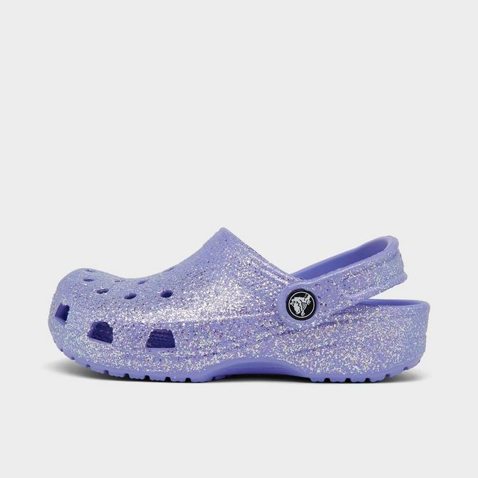 Girls best sale glitter crocs