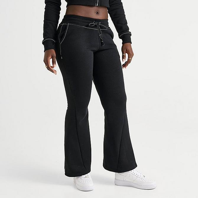 Women's True Religion Joey Mid-Rise Big T Fleece Flare Women's True Religion Joey Mid-Rise Big T Fleece Flare