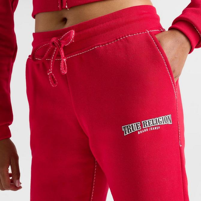 True religion sweatpants red sale