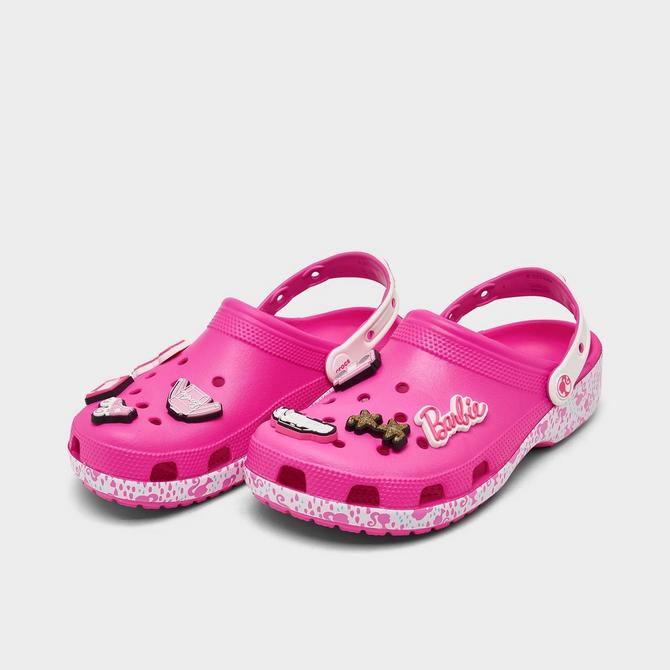 Barbie theme is in! Check out these crocs! Croc charms available on ou