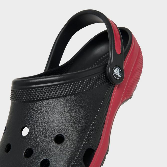 Crocs red black clearance