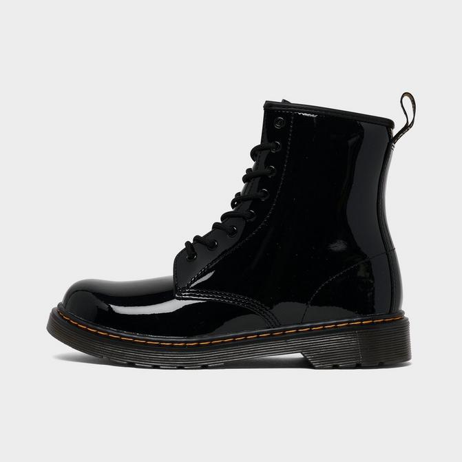 Kids black patent dr on sale martens