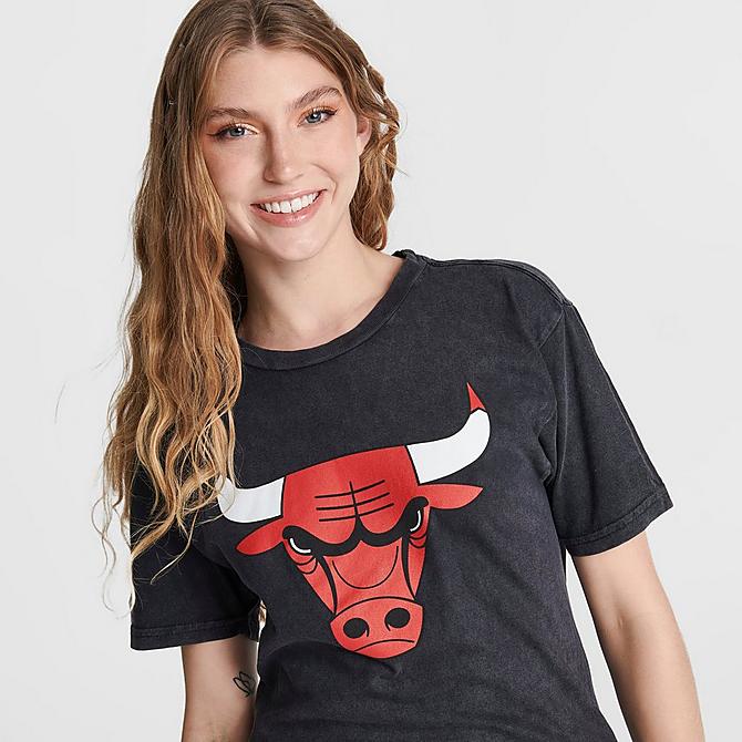 Shop Mitchell & Ness Chicago Bulls Team Logo T-Shirt (white) online