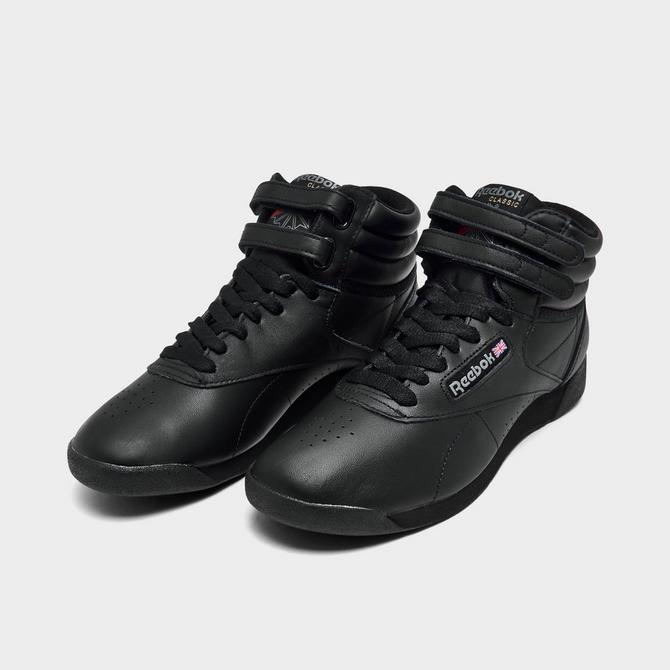 Womens reebok hot sale freestyle hi black