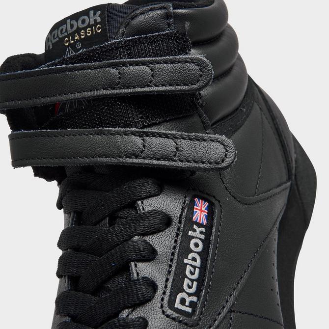 Reebok freestyle best sale hi black womens