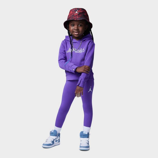 Purple Jordan Girls' Shine Leggings/Hoodie Set Children - JD Sports Global