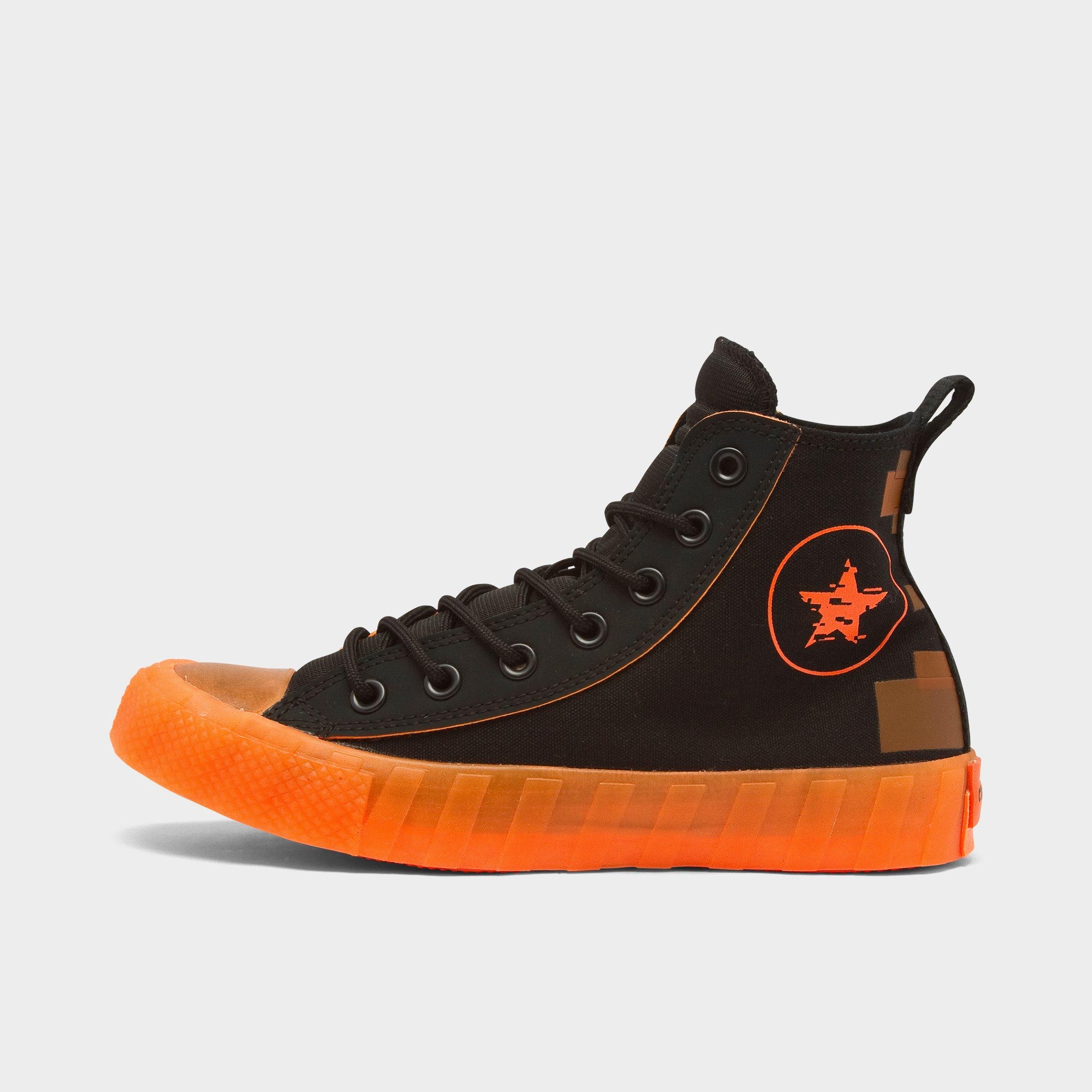 converse orange black