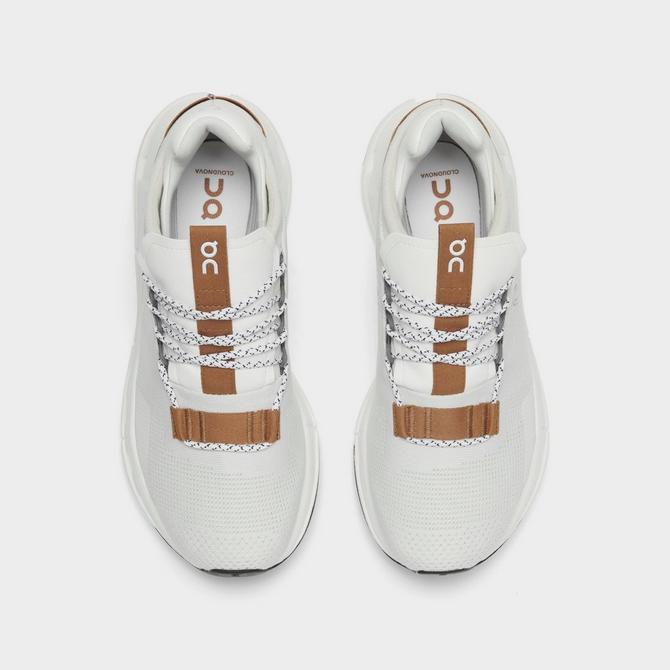 on cloudnova sneakers white pearl