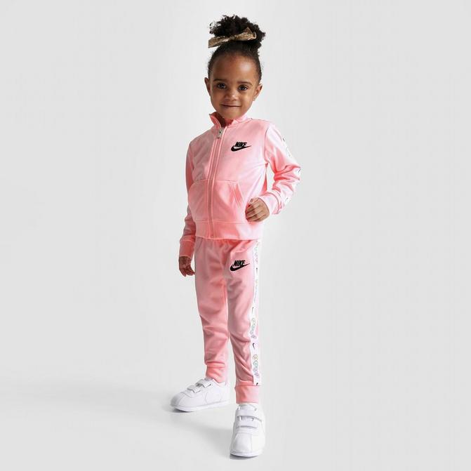 Girls' Toddler Swoosh Love Track Jacket and Jogger Pants Set| JD Sports