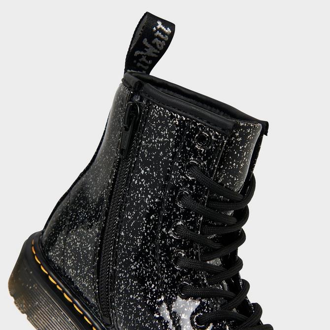 Toddler 1460 Patent Leather Lace Up Boots in Black