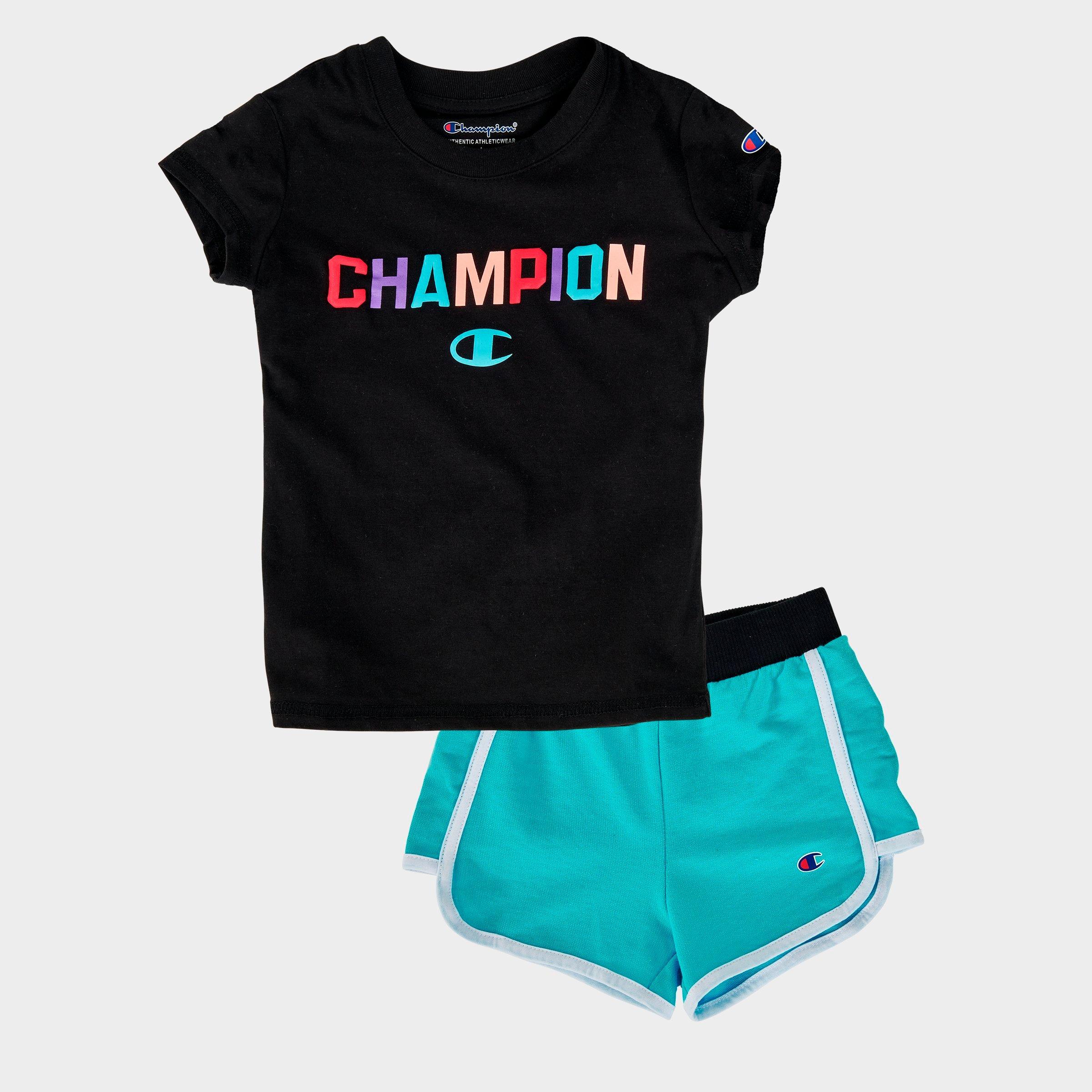 champion shirt and shorts set