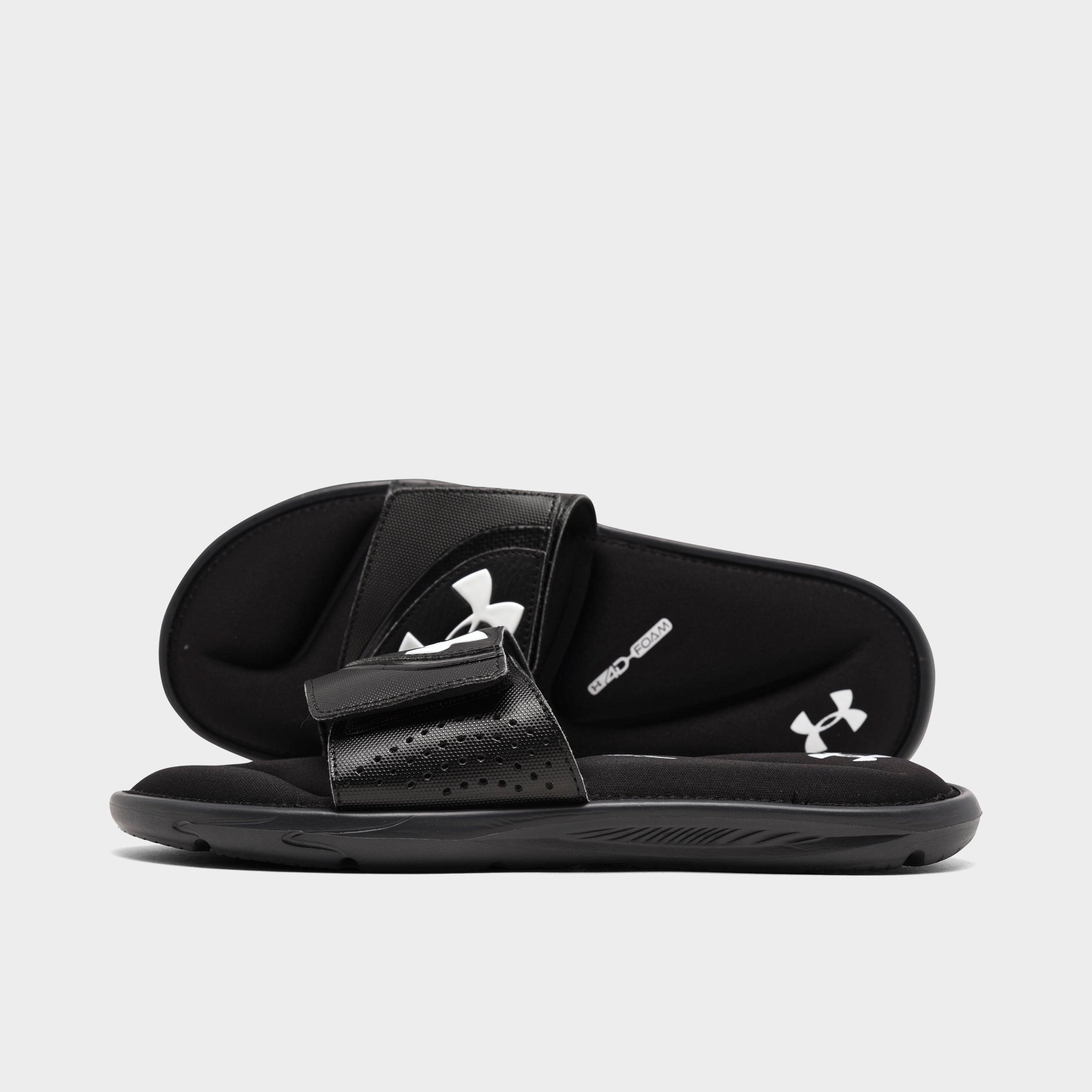 under armour black sandals