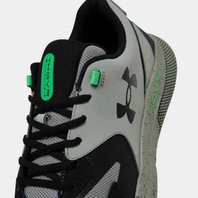 Under Armour Men's UA HOVR Turbulence Running Shoes - Jet GrayHalo  GrayGreen - Size 14