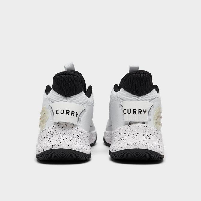 Under armour curry kids on sale white