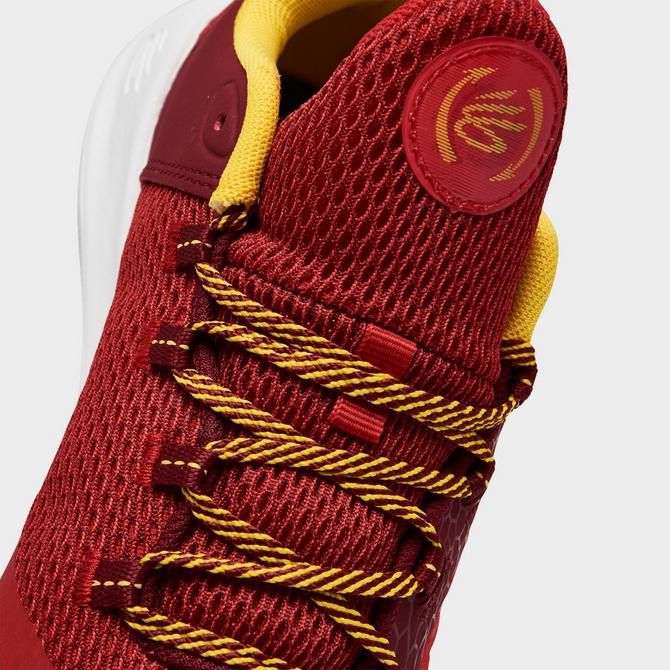 Maroon and best sale gold basketball shoes