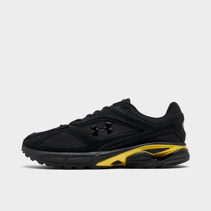 Black and gold under armour shoes best sale