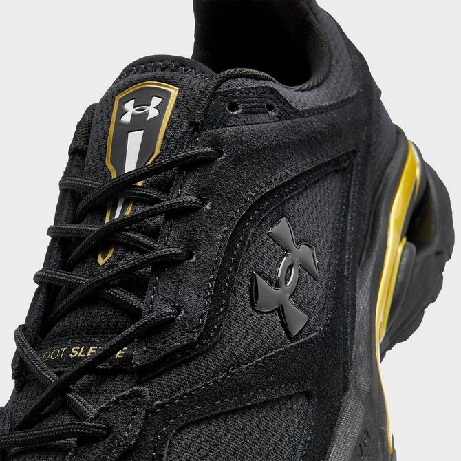 Under armour shoes black and gold cheap