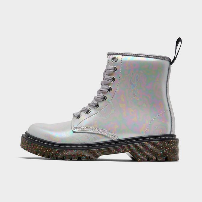 Kids silver hot sale dr martens