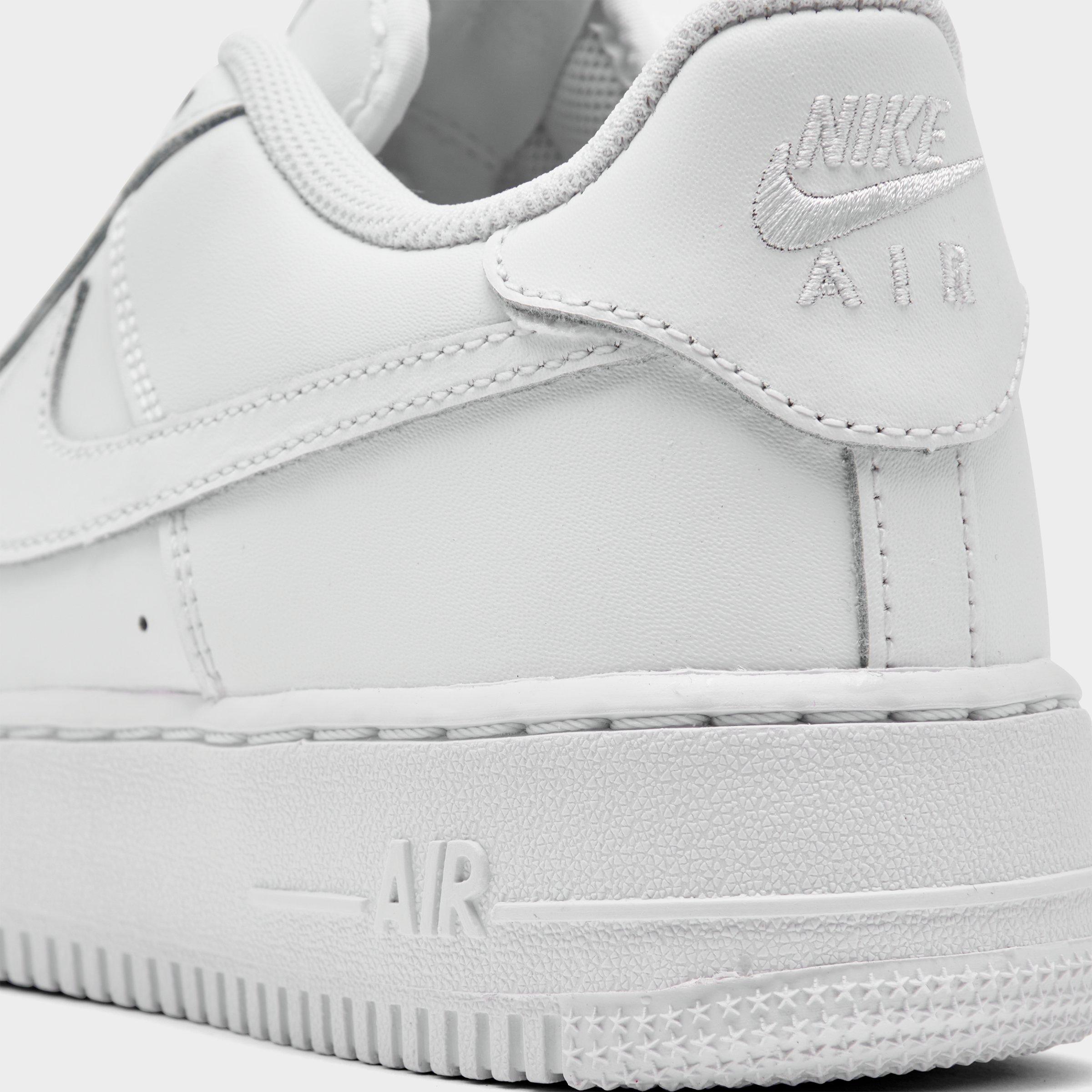 all white air force 1 low big kid