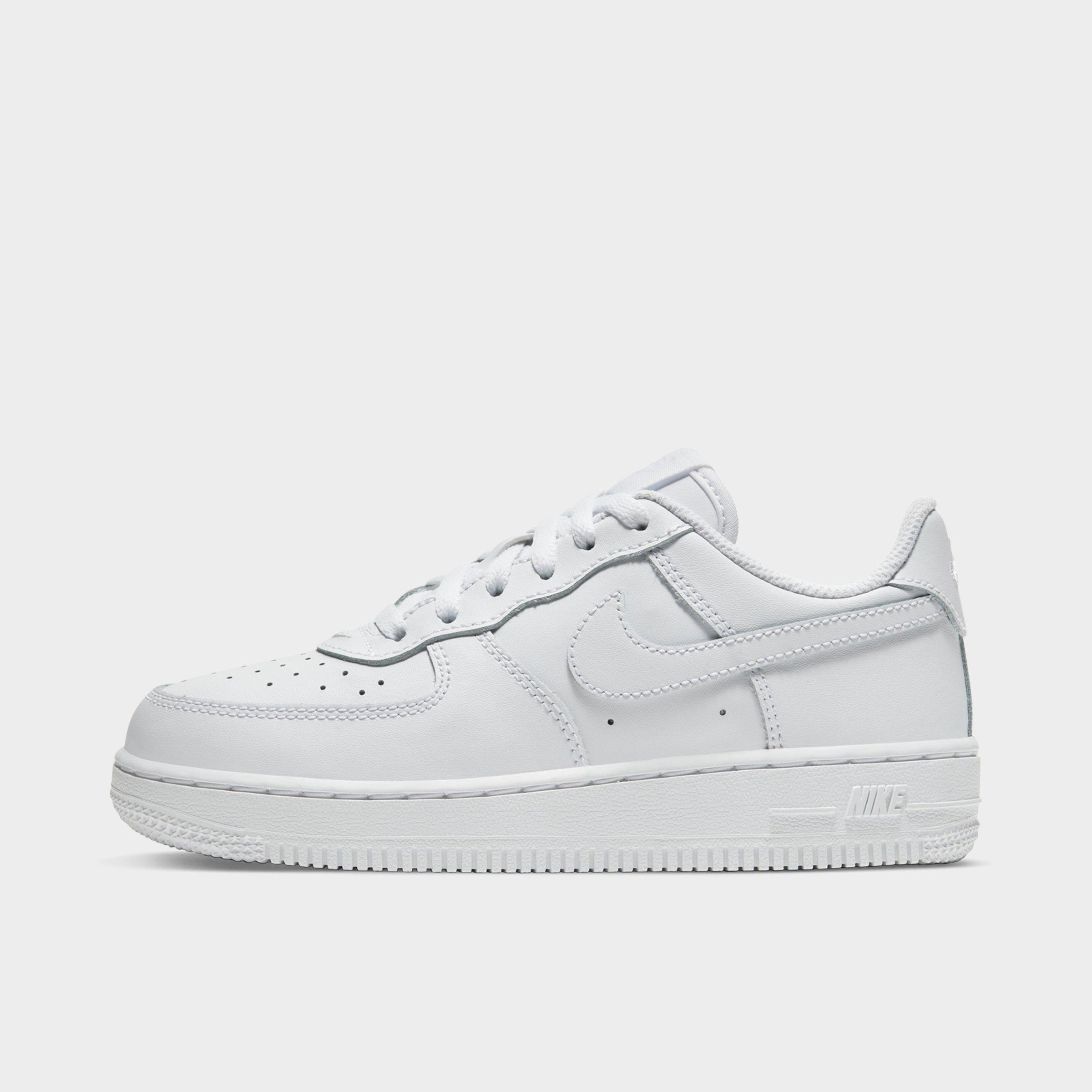 all white air force 1 low big kid