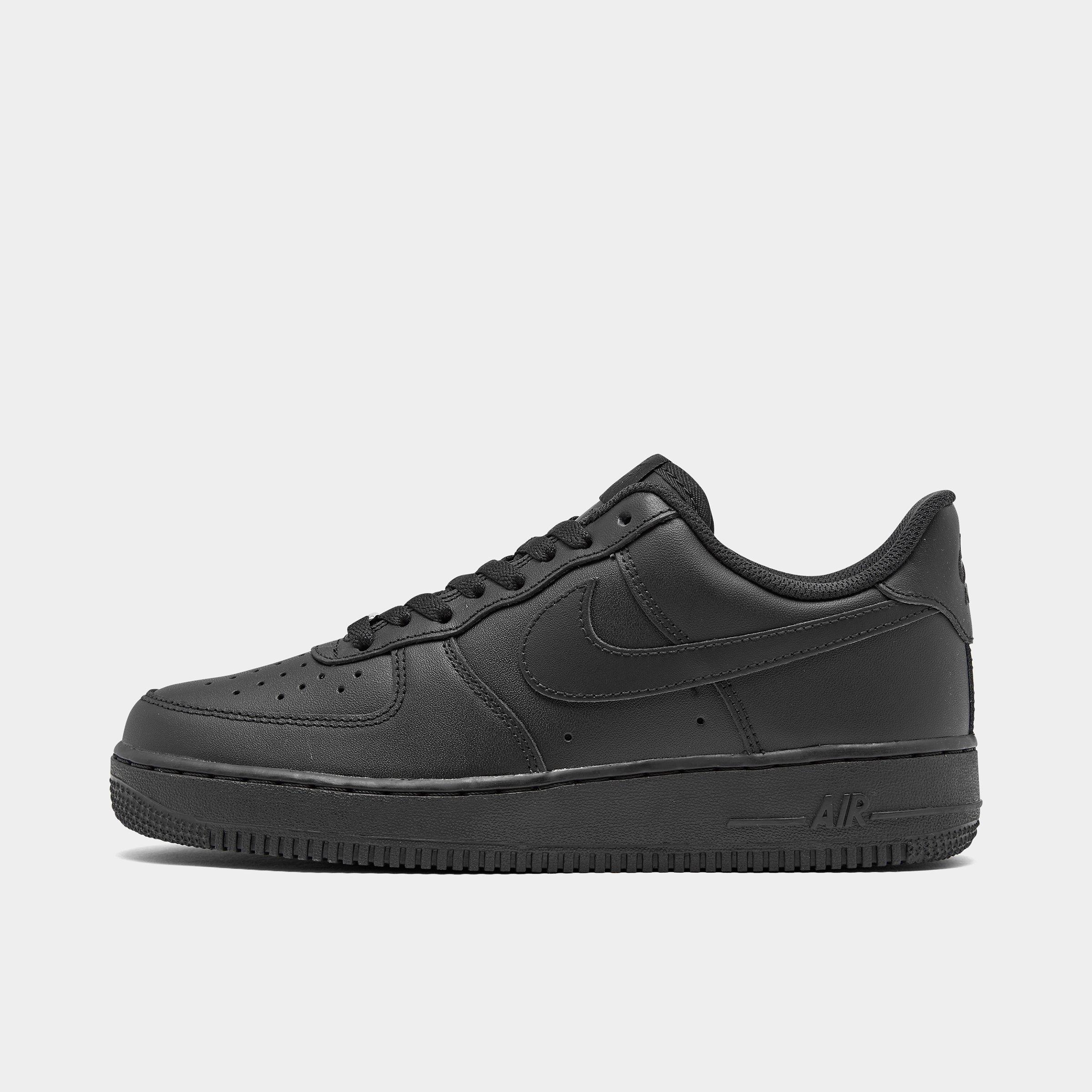 black air forces size 8