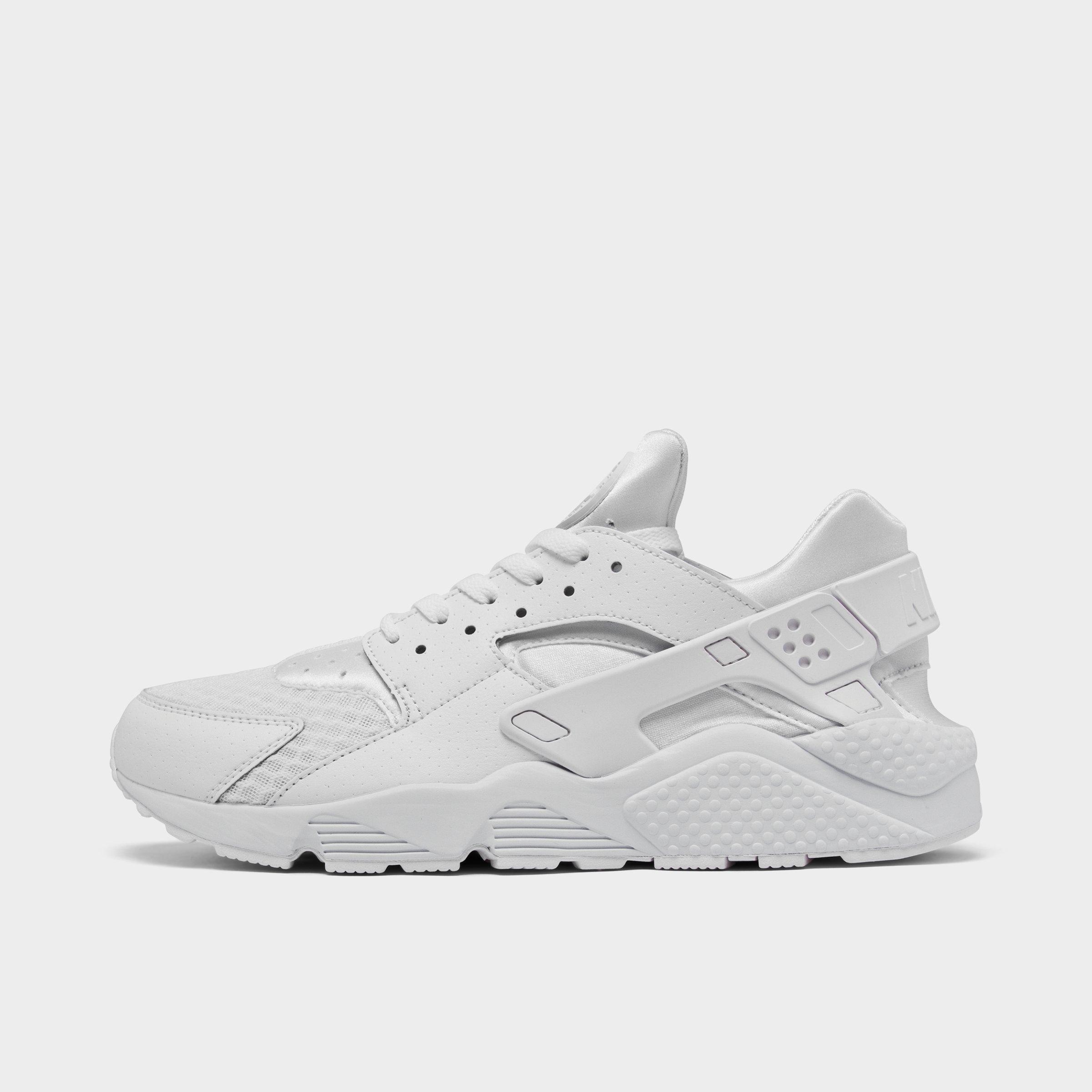 black and white huaraches finish line