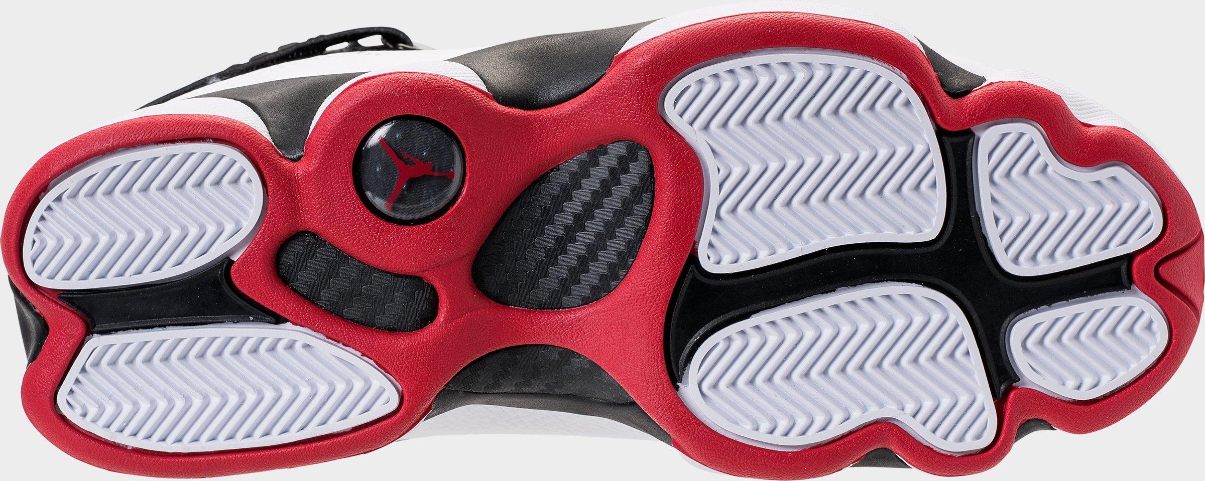 jordan 6 rings black white gym red