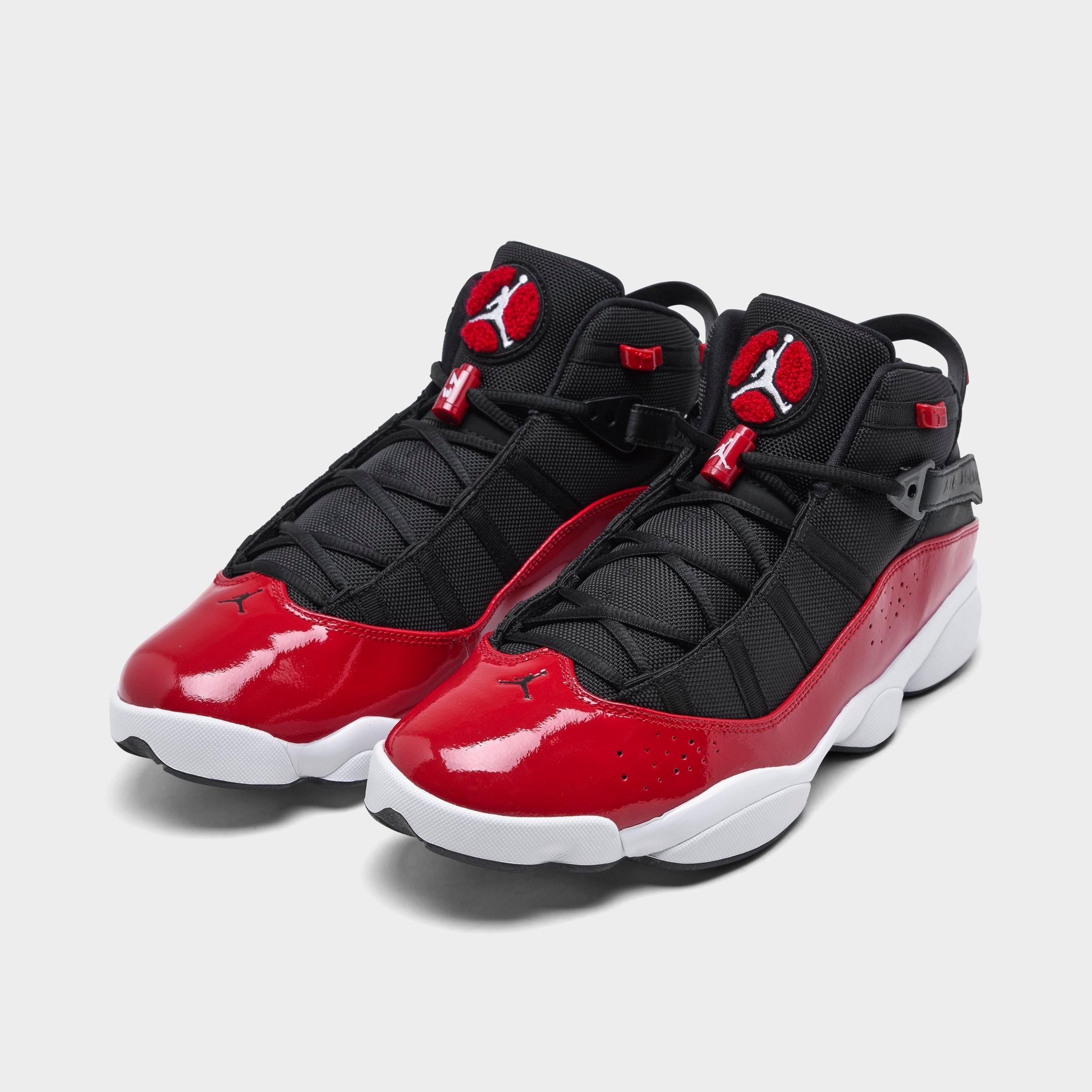 6 rings red jordans