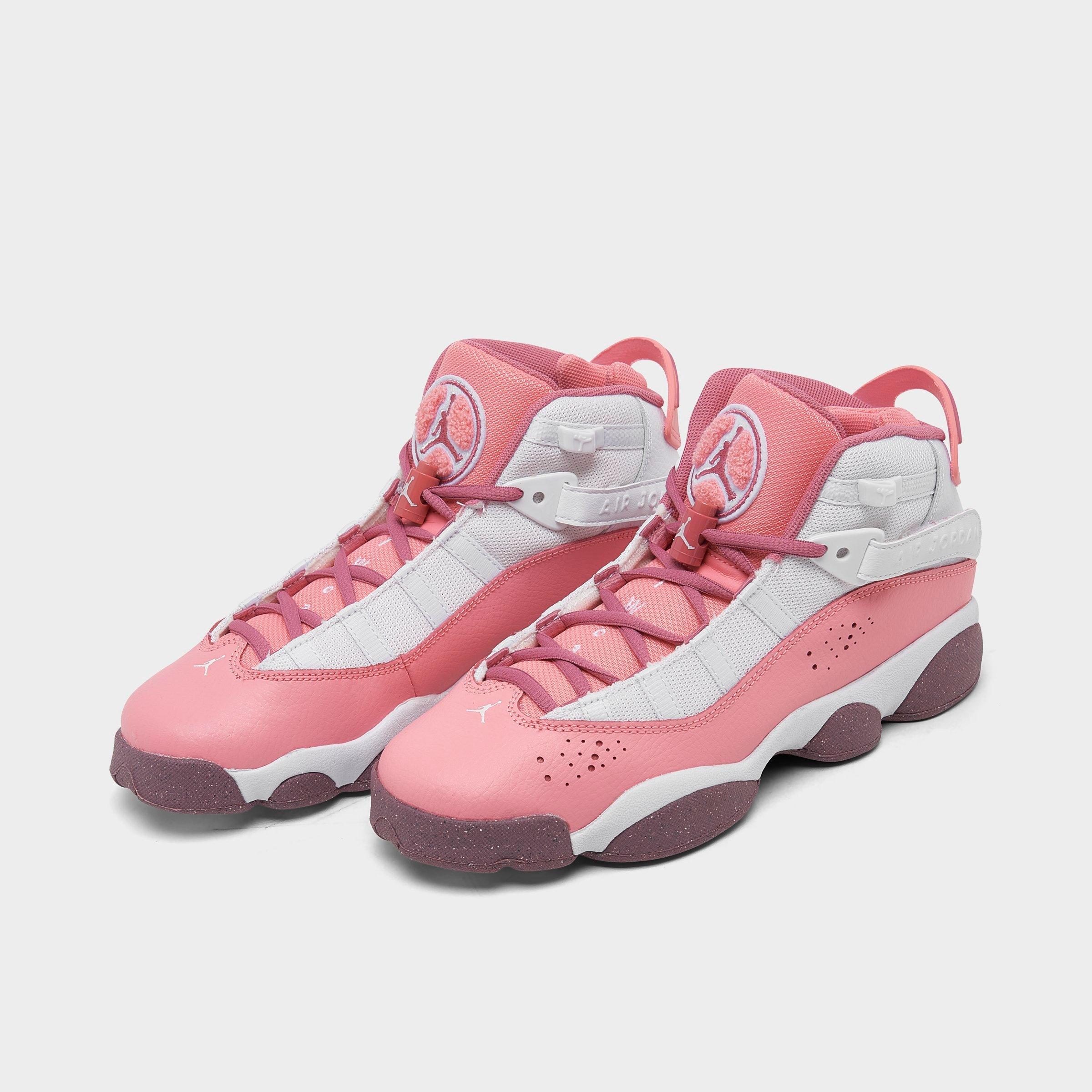 pink 6 ring jordans