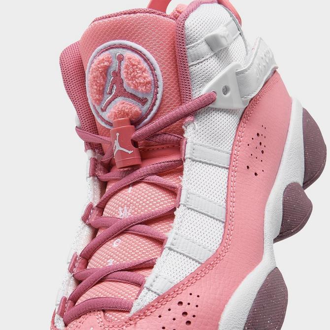 Jordan 6 rings shop pink and white