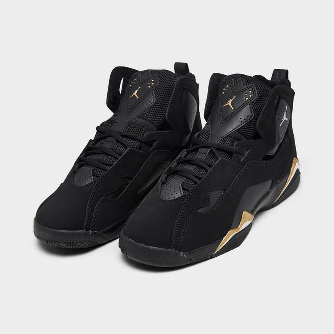 Jordans black best sale and gold mens