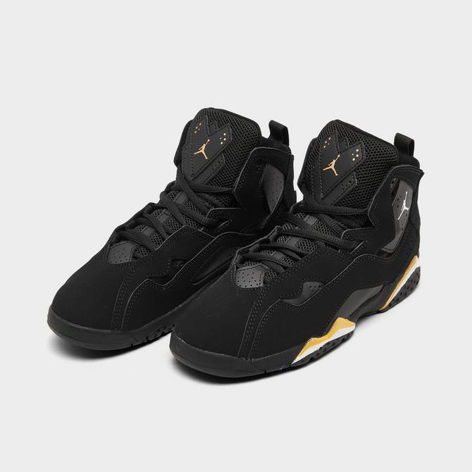 Jordan retro 7 black and gold online