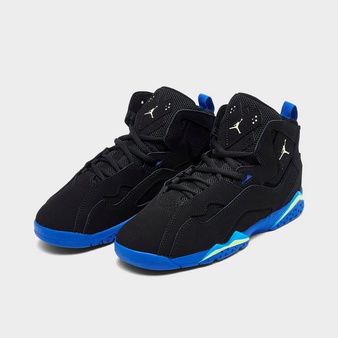 Jordan true flight discount black and blue