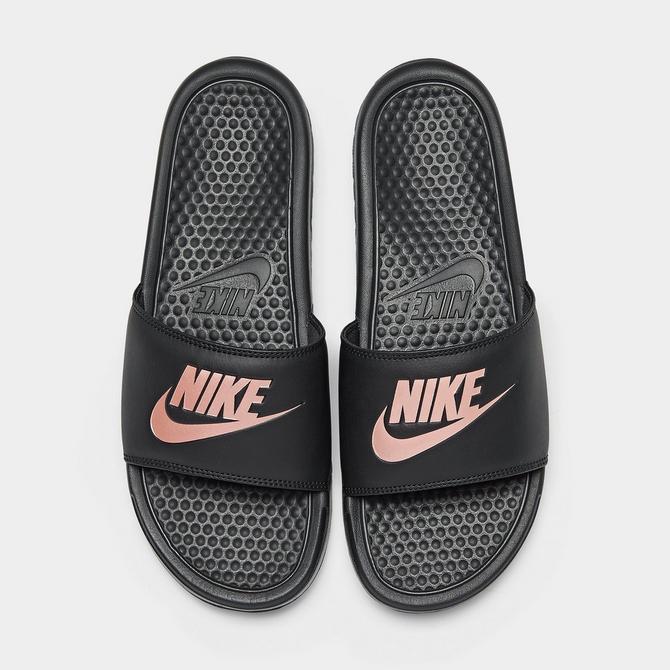 Nike benassi jdi rose on sale gold