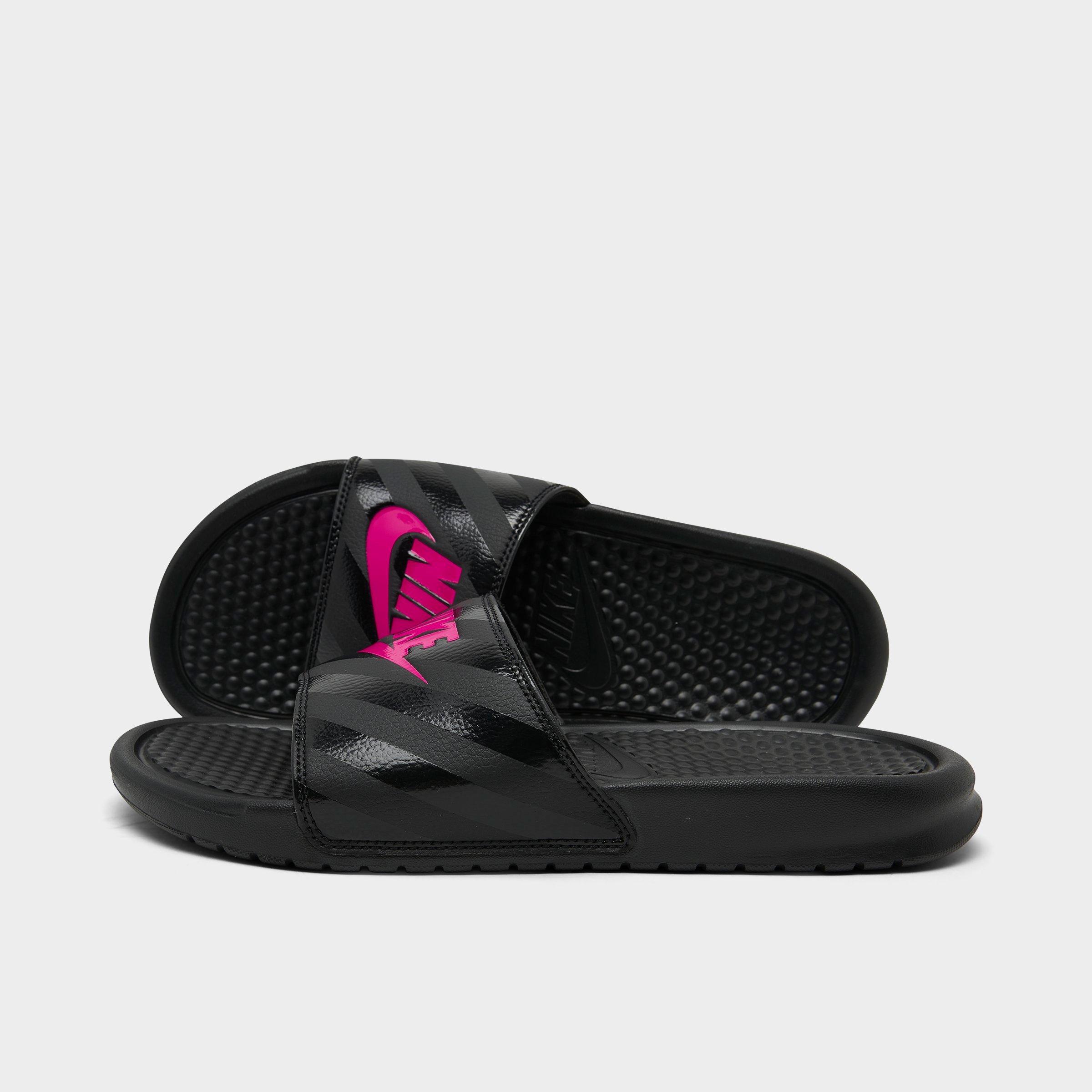 pink womens nike slides