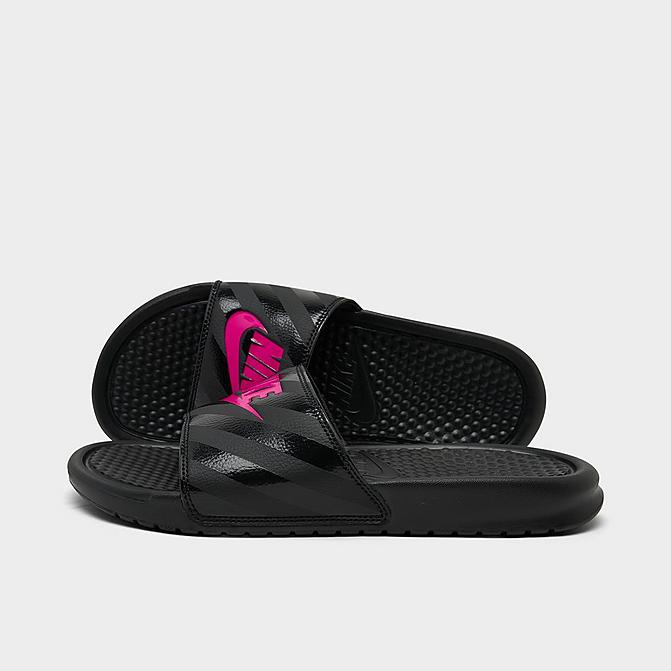constructor contacto Vinagre Women's Nike Benassi JDI Swoosh Slide Sandals| JD Sports