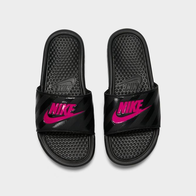 Nike sandals shop pink