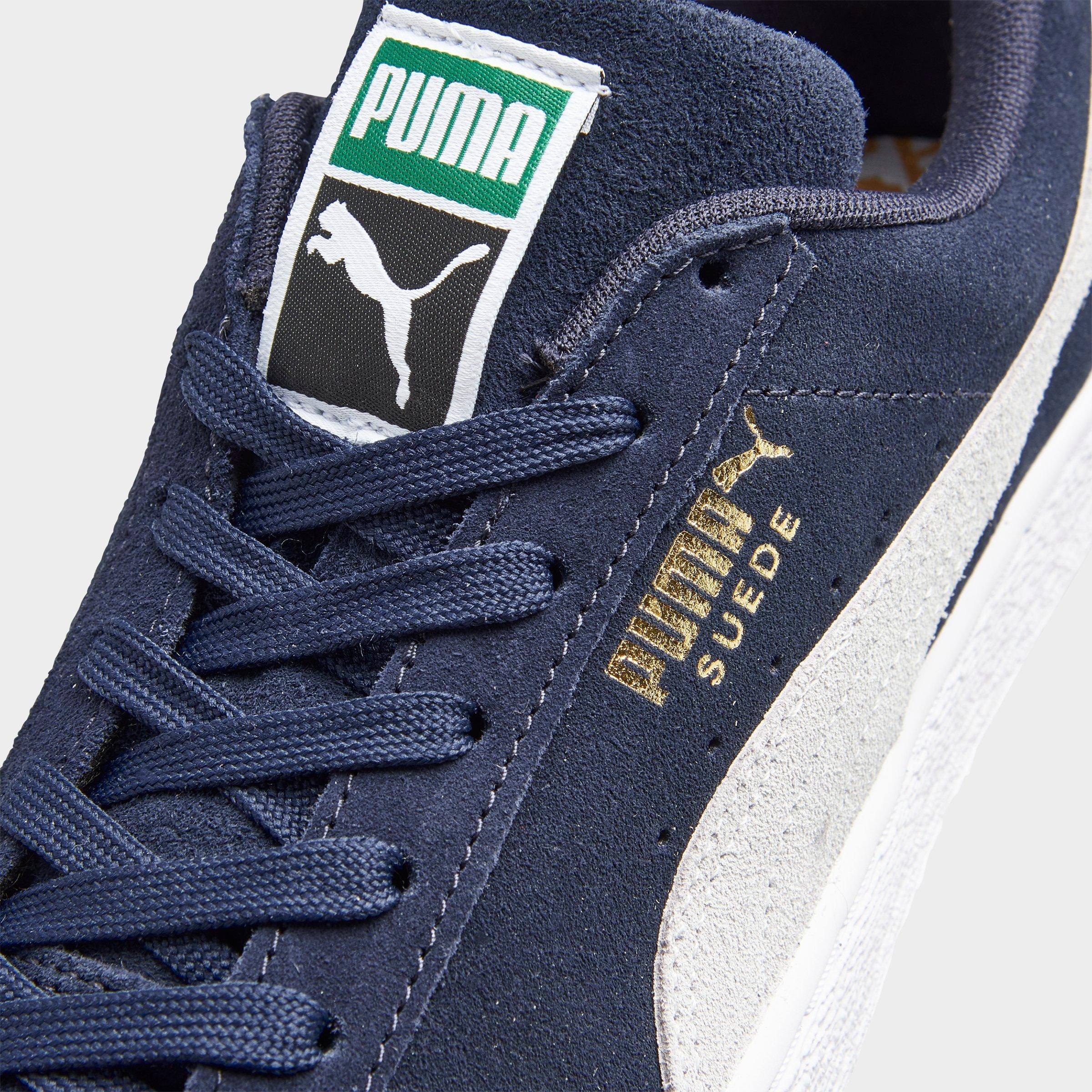 puma suede navy white