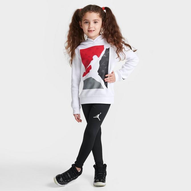 Girls' Little Kids' Jordan Block HD Shine Hoodie and Leggings Set