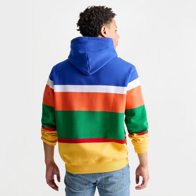 Blue and yellow polo hoodie online