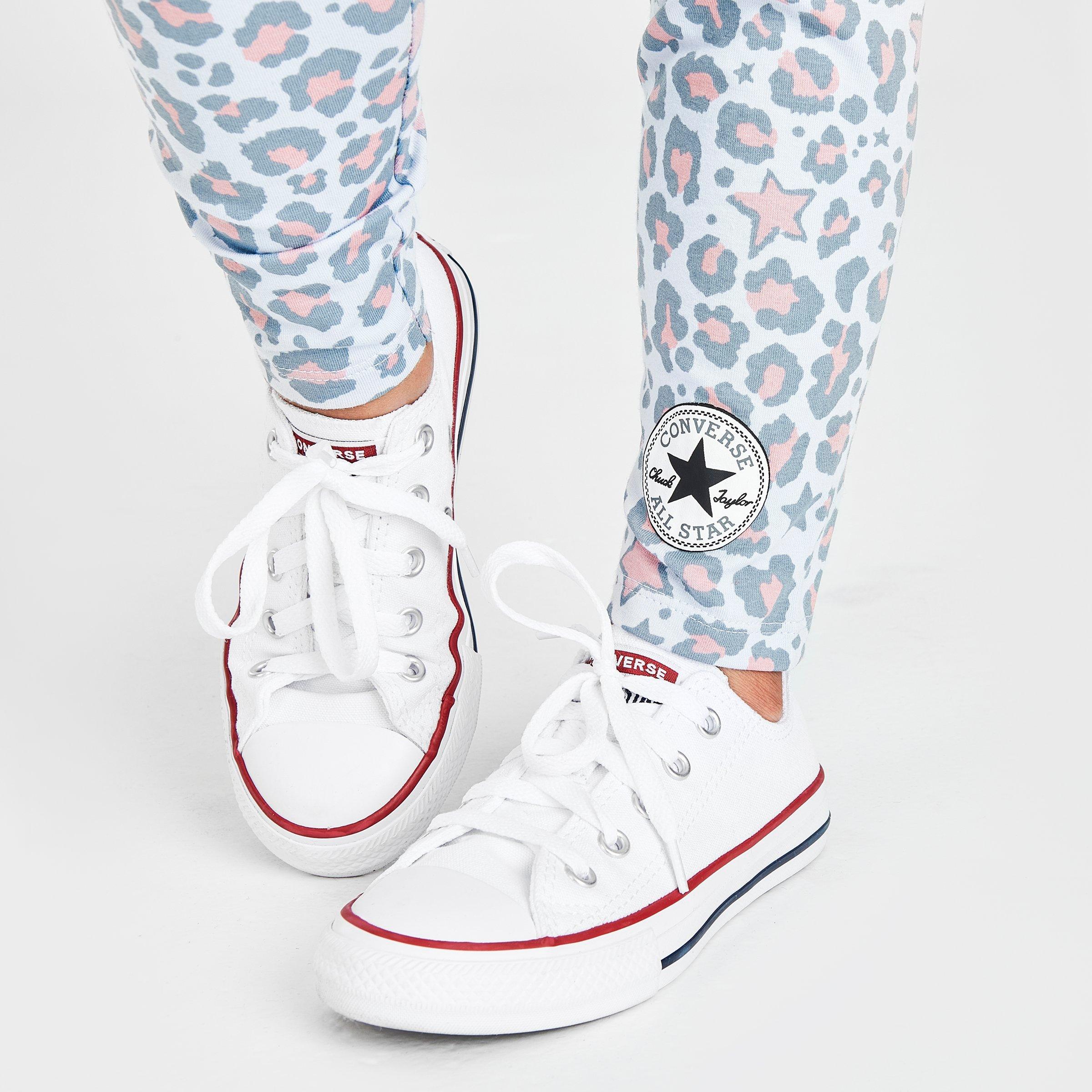 kids converse leopard