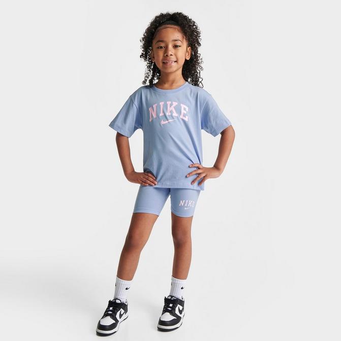 Lunch maagpijn Vaderlijk Girls' Little Kids' Nike T-Shirt and Bike Shorts Set| JD Sports