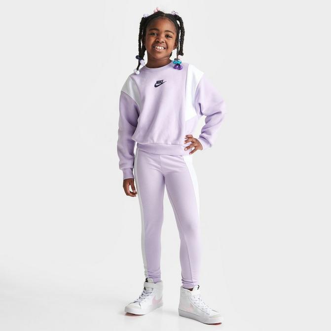 Girls Little Kids Nike Sweatshirt and Leggings Set