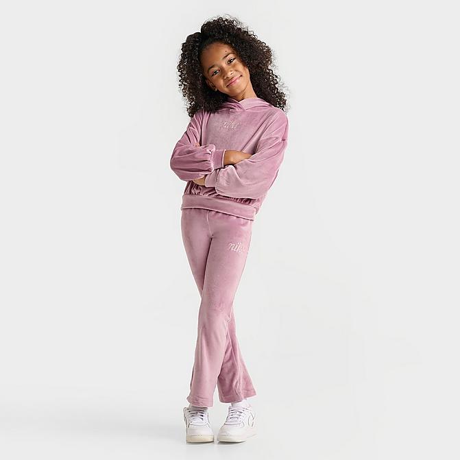Lil Legs Velour Girls Set - Dusty Plum Lil Legs Velour Girls Set - Dusty Plum
